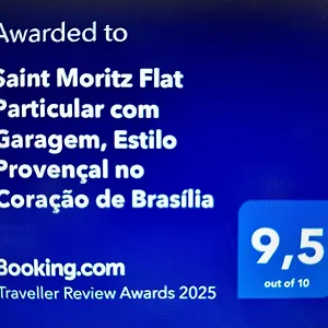  Apartamento Saint Moritz Express Flat Particular Com Garagem, Estilo Provençal No Coração De Brasil